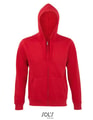 Heren Hooded Sweater Sols Zip Spike Rood